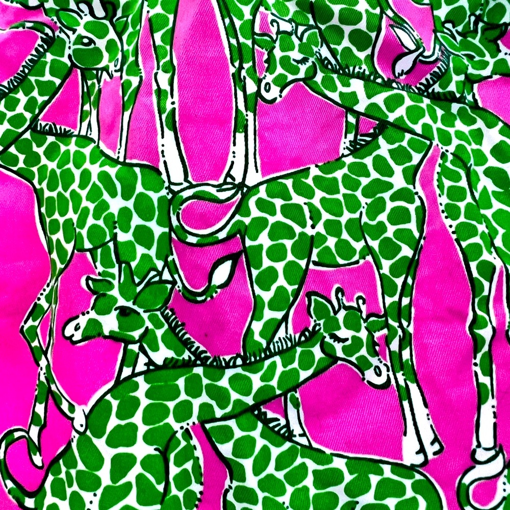 Lilly Pulitzer Giraffe Pattern Skirt